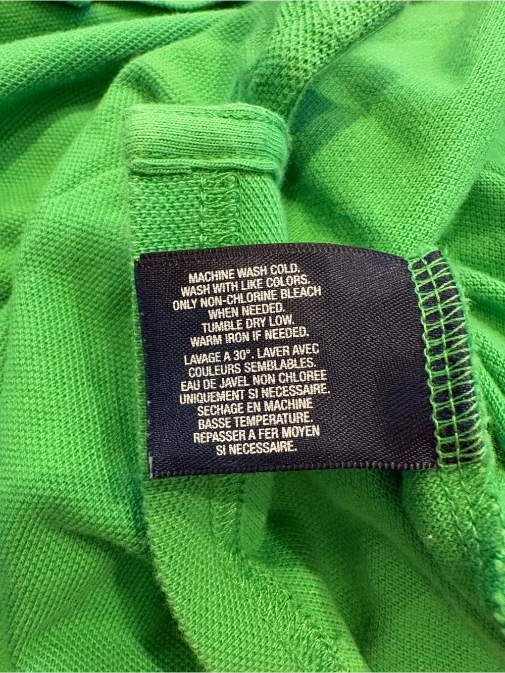 Ralph Lauren Girls Big Pony Polo Dress Green Pink Sleeve Patch 3 Size XL 16